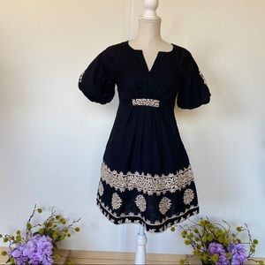 Anthropologie Orla Embroidered Mini Dress 2P